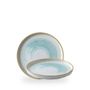 Homespun Accents Aquamarine Walled Tallerken 21Cm
