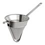 GOBEL St/st fine tinned sieve - with reinforcement - with hook
