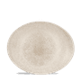 Raku Agate Grey Orbit Oval Coupe Tallerken 27 X 22.9Cm