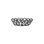 ACCESSORIES Black Oval Bread Basket 21x15cm - H:80cm