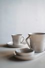 CONTRE JOUR Tea Cup And Saucer Alabaster white