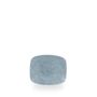 Raku Topaz Blue Oblong Chefs Tallerken 15.4 X 12.6Cm