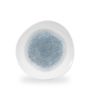 Raku Topaz Blue Rund Trace Tallerken 26.4Cm