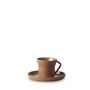 CONTRE JOUR Espresso Cup And Saucer Mocha brown