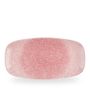 Raku Pink Quartz Chefs Oblong Plate 29,8x15,3cm