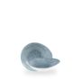 Raku Topaz Blue Rund Lav bolle 16 X 14.5Cm