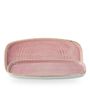 Stonecast Petal Pink Oblong Chefs Plates 35x18,5cm H: 2cm