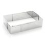 Pastry Adjustable Frame St.Steel 21X11X7.5To 40X21