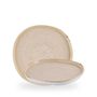 Stonecast Nutmeg Cream Organic Walled Plate 25.5cm H:2cm