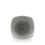 Raku Quartz Black X Kvadrat Kvadrat Tallerken 21.5Cm