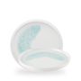 Med Tiles Aquamarine Walled Plate 26cm H:2cm
