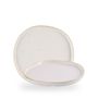 Stonecast Barley White Organic Walled Plate 25.5cm H:2cm