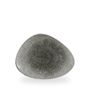 Raku Quartz Black Chefs Tallerken 26.5 X 20.5Cm