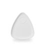White Triangle Snack Tallerken 24.4Cm