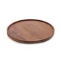 En Scene Round Tray With Edge 33Cm Walnut
