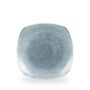 Raku Topaz Blue X Kvadrat Kvadrat Tallerken 25.2Cm