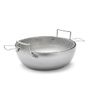 Rounded Steel Deep-Fryer Without Basket