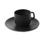 EQUINOXE Espresso Cup And Saucer 8Cl Cast iron style