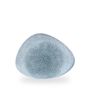 Raku Topaz Blue Triangle Chefs Tallerken 26.5 X 20.5Cm