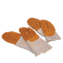 Bakevotter (Par) I Vattert Skinn 20 Cm
