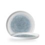 Raku Topaz Blue Walled Tallerken 26Cm
