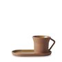 CONTRE JOUR Tea Cup And Saucer Mocha brown
