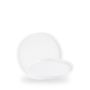 White Organic Walled Plate 21cm H:2cm