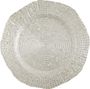 ACCESSORIES Showplate Glass silver - Ø33cm - H:10cm