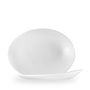 White Oval Orb Tallerken 29 X 22.7 X 3.8Cm