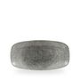 Raku Quartz Black Chefs Oblong Tallerken 29.8 X 15.3Cm