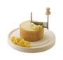 Louis Tellier Traditional cheese girolle rotary grater - FSC certified maple wooden base