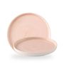 Stonecast Canvas Coral Walled Plate 27.5cm