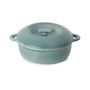 Bombance Round Cocotte 29Cm Induction With Porcelain Lid Cloud Grey