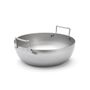 Rounded Steel Deep-Fryer Without Basket