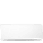 Plastic Rect Wh Melamine Fat 58 X 20Cm