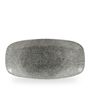 Raku Quartz Black Chefs Oblong Tallerken 35.5 X 18.9Cm