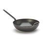 Wok With Handle Steel Blue Carbon DIA: 32