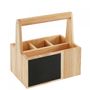 Cutlery box w. handle (ashw.) 15x22x23cm