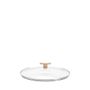 Glass Lid- B Bois-Beechwood Knob 28cm