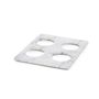En Scene Tray Gn 1/2 For 4 Carafes/Bottles Nacryl White Marble