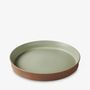 CONTRE JOUR Flared Plate 23cm Almond green
