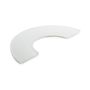 MEALPLAK Table Runner 1/2 Circle Nacryl White
