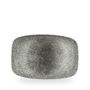 Raku Quartz Black Oblong Chefs Tallerken 30 X 19.9Cm