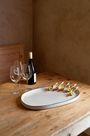 Caractere Oval Ildfast 46,5 x 28,7 x 3 cm White Cumulus