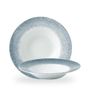 Raku Topaz Blue Profile Wide Rim Bolle Large 28Cm