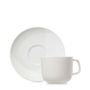 CONFLUENCE Tea Cup And Saucer 20Cl Coconut milk Alabaster white