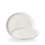 White Natural Plate 25.5cm H: 2cm