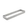 Perforated Rectang. Fluted St-Steel Tart Ring H 3 -35 Cm