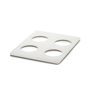 Fat Gn 1/2 For 4 Carafes/Bottles White Nacryl