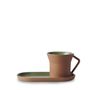 CONTRE JOUR Tea Cup And Saucer Olive green